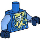 LEGO Bleu Torse avec Ninjago Logogram 'J' et Bleu Energy (973)