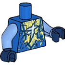 LEGO Blue Torso with Ninjago Logogram 'J' and Blue Energy (973)