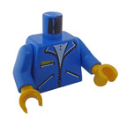 LEGO Blauw Torso met Drie Pockets aan Jasje (73403 / 76382)