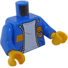 LEGO Bleu Torse avec Jaune Stripe (Urban Jay) (973)