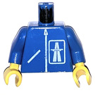 LEGO Bleu Town Highway repairman Torse (973)