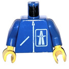 LEGO Blauw Town Highway repairman Torso (973)