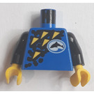 LEGO Blue Town Torso with Divers Dolphin Logo (973)