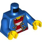 LEGO Blauw Treasure Hunt Pirate Minifig Torso (973 / 76382)