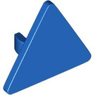 LEGO Bleu Triangulaire Sign avec Clip ouvert en 'o' (65676)