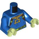LEGO Blauw Schildpad Minister Minifig Torso (973 / 76382)