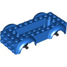 LEGO Blue Vehicle Base with Black Wheel Holders (103961)