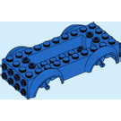 LEGO Blauw Voertuig Basis met Same Color Wiel Holders (11650 / 12622)