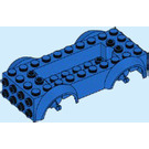 LEGO Blue Vehicle Base with Same Color Wheel Holders (11650 / 12622)