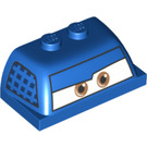 LEGO Blue Vehicle Top 2 x 4 x 1.3 with Broadside eyes (30841 / 34243)