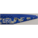 LEGO Blue Wedge 12 x 3 x 1 Double Rounded Right with Vents and 'AT.20' and Double Lights Sticker (42060)