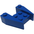 LEGO Blue Wedge 3 x 4 without Stud Notches (2399)
