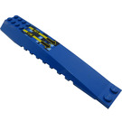 LEGO Blauw Wig 4 x 16 Drievoudig Gebogen met LL 7067 en Zwart Arrows Sticker (45301 / 89680)
