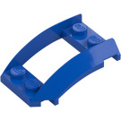 LEGO Blauw Wig 4 x 3 Gebogen met 2 x 2 Uitsparing (47755)