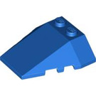 LEGO Blue Wedge 4 x 4 Triple with Stud Notches (48933)