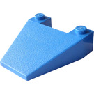 LEGO Blue Wedge 4 x 4 without Stud Notches (4858)