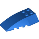 LEGO Blauw Wig 6 x 4 Drievoudig Gebogen (43712)