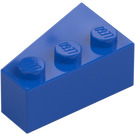 LEGO Blue Wedge Brick 3 x 2 Right (6564)