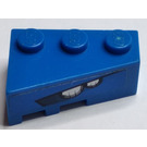 LEGO Blauw Wig Steen 3 x 2 Rechtsaf met Headlights Patroon Sticker (6564)