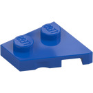 LEGO Blue Wedge Plate 2 x 2 Wing Left (24299)