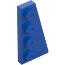 LEGO Blu Cuneo Piastra 2 x 4 Ala Destra (41769)