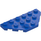 LEGO Blå Kile Plade 3 x 6 med 45º hjørner (2419 / 43127)