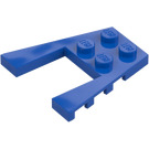 LEGO Blu Cuneo Piastra 4 x 4 con 2 x 2 Ritaglio (41822 / 43719)