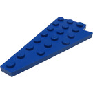 LEGO Bleu Pièce de monnaie assiette 4 x 8 Aile La gauche avec encoche pour tenon en dessous (3933 / 45174)