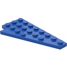 LEGO Bleu Pièce de monnaie assiette 4 x 8 Aile Droite avec encoche pour tenon en dessous (3934 / 45175)