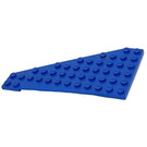 LEGO Blue Wedge Plate 7 x 12 Wing Left (3586)