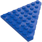 LEGO Blue Wedge Plate 8 x 8 Corner (30504)