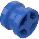 LEGO Blauw Wiel Rand Ø8 x 6.4 zonder inkeping aan de zijkant (4624)