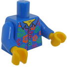LEGO Blue 'Where are my pants?' Guy Minifig Torso (973 / 88585)