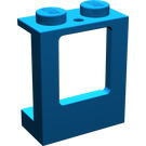 LEGO Blue Window Frame 1 x 2 x 2 with 2 Holes in Bottom (2377)