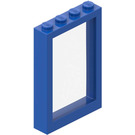 LEGO Blau Fensterrahmen 1 x 4 x 5 mit Fixed Scheibe