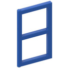 LEGO Blue Window Pane 1 x 2 x 3 without Thick Corners (3854)