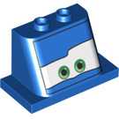 LEGO Blau Windschutzscheibe 2 x 4 x 3 mit Ivan Green Augen (72145)