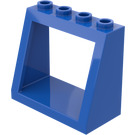 LEGO Blau Windschutzscheibe 2 x 4 x 3 mit festen Bolzen (2352)