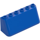 LEGO Blue Windscreen 2 x 6 x 2 (4176 / 35336)