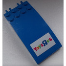 LEGO Bleu Pare-brise 4 x 8 x 2 Incurvé Charnière avec 'TOYS R US'  Autocollant (46413)