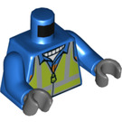 LEGO Bleu Zipper Jacket avec Safety Vest Torse (973 / 76382)