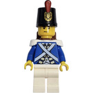 LEGO Bluecoat Soldier with Reddish Brown Backpack and Sweat Drops Minifigure