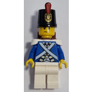 LEGO Bluecoat Soldier avec Reddish Brown Sac à dos et Sweat Drops Figurine