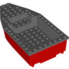 LEGO Boat 8 x 16 x 3 avec Dark Stone grise Haut (28925)