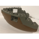 LEGO Boat Bow 12 x 12 x 5.3 Hull met Dark Grijs Top (6051)