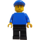 LEGO Boat Worker, Male met Blauw Pet, Reddingsvest minifiguur