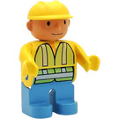 LEGO Bob The Rakentaja jossa Turvaliivi jossa Hopea Raidat Duplo-hahmo