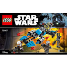 LEGO Bounty Hunter Speeder Bike Battle Pack 75167 Instruktioner