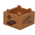 LEGO Doos 2 x 2 met Minifigure Hoofd en Plaat (2821 / 67346)