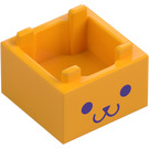 LEGO Box 2 x 2 mit Smiling Gesicht (2821 / 104482)